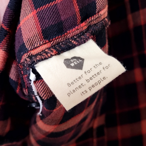 Madewell Plaid Ruffle Blouse - Picture 6 of 8